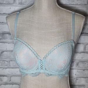 Victoria's Secret Dream Angel's Blue Lace Demi Bra